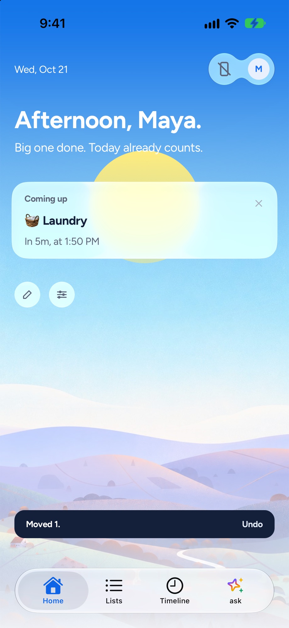 One tap